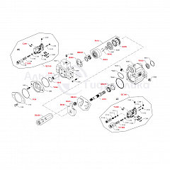 Запчасти к насосам типоразмеров K и L серии 45