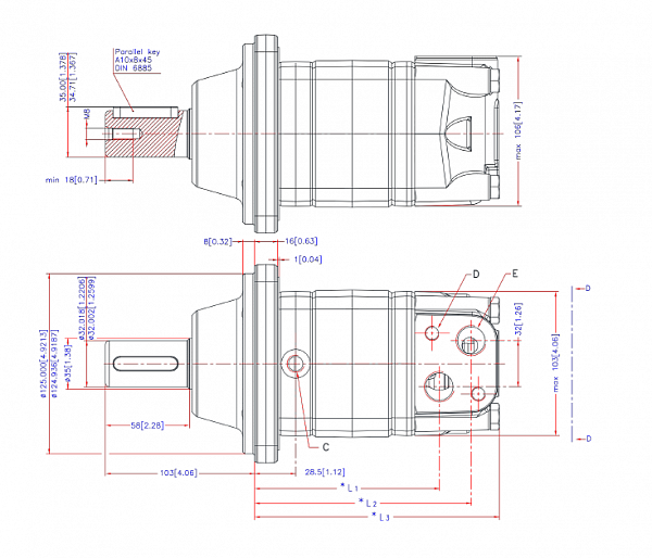 Гидромотор OMSW 400 151F0610