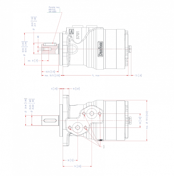 Гидромотор OMRX 125 11185468