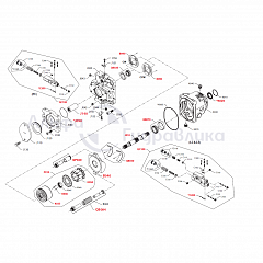 Запчасти к насосам типоразмера E серии 45