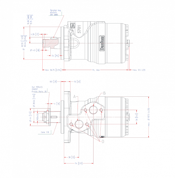 Гидромотор OMRX 160 11185605