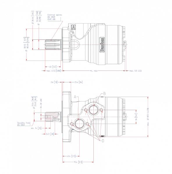 Гидромотор OMRX 100 11185499